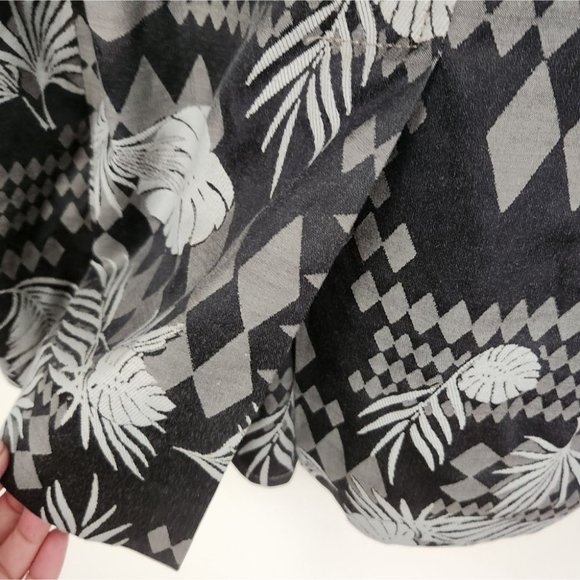 VERSACE Jeans | Jacquard blazer leafs silver gray sz L - Picture 5 of 8